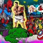 Hulk steso da Muhammad Alì su tela o carta: colori vivaci e stile divertente per un arredo moderno. Disponibile in vari formati perfetta come regalo unico.