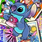 Stampa di alta qualità di Stitch su tela o carta: colori vivaci e stile pop‑art per dare alle pareti un tocco contemporaneo e gioioso. Perfetta come regalo per fan e per arredamento moderno.