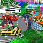 Mr. Monopoly, Richie Rich, Paperon de' Paperoni e Roger Rabbit stampa su tela/carta